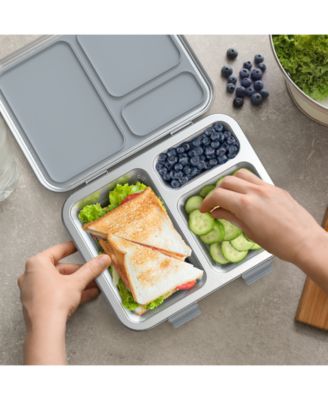 Kids Stainless Steel Leak-Resistant Lunch Box (Blue)