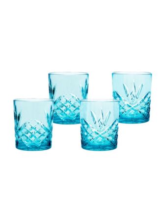 Godinger Dublin Acrylic Double Old-Fashioned Glasses, Set of 4