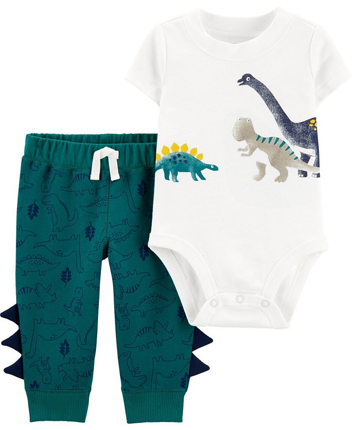 Carter's Baby Boys Dinosaur Bodysuit Pant, 2 Piece Set Macy's