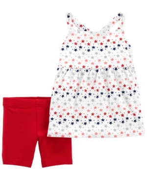 Baby Girls Jersey Tank Bike Short 2 Piece Set