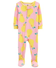 Baby Girls Snug Fit Cotton Footed Pajama