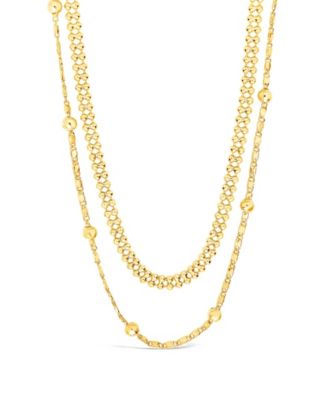 macy's gold necklace womens