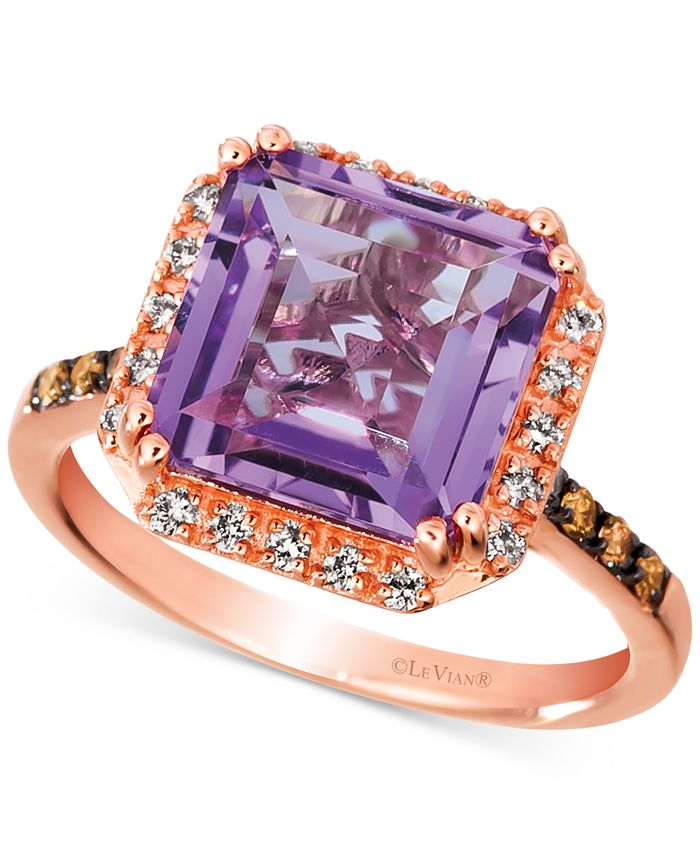 Le Vian Grape Amethyst 4 1 6 ct. t.w. Diamond 1 4 ct. t.w