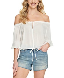 Ruffled Off-the-Shoulder Top