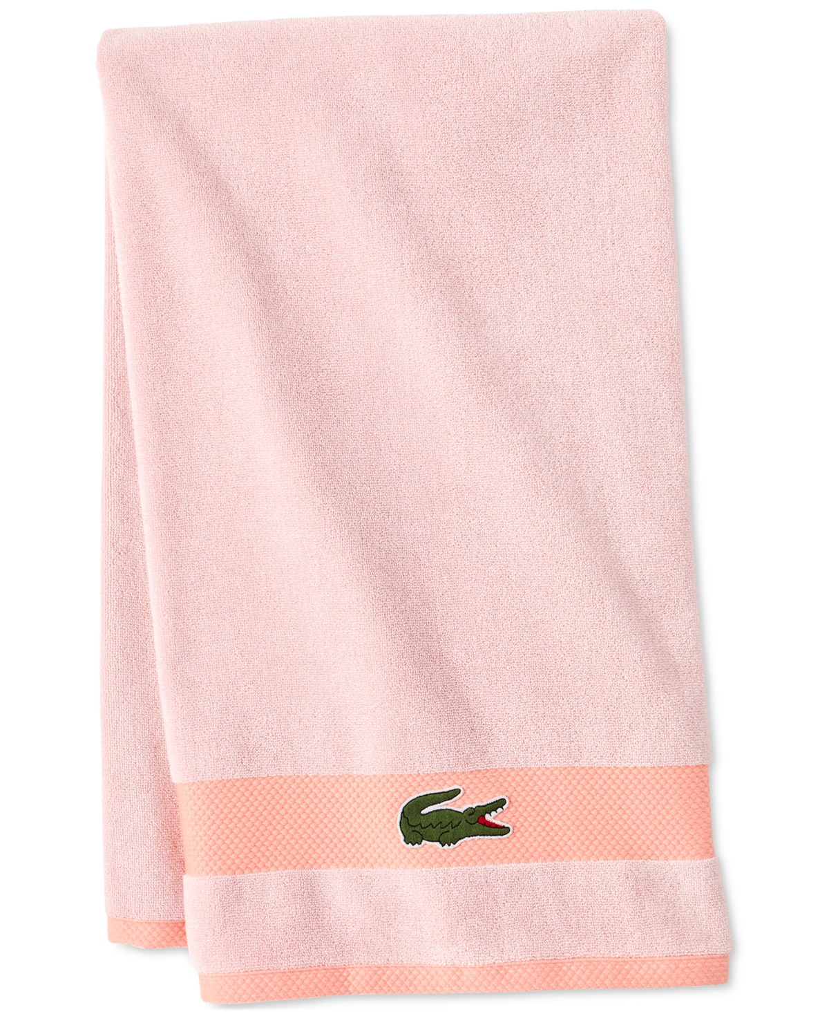 Lacoste Home Heritage Antimicrobial Supima Cotton Bath Towel, 30" X 52