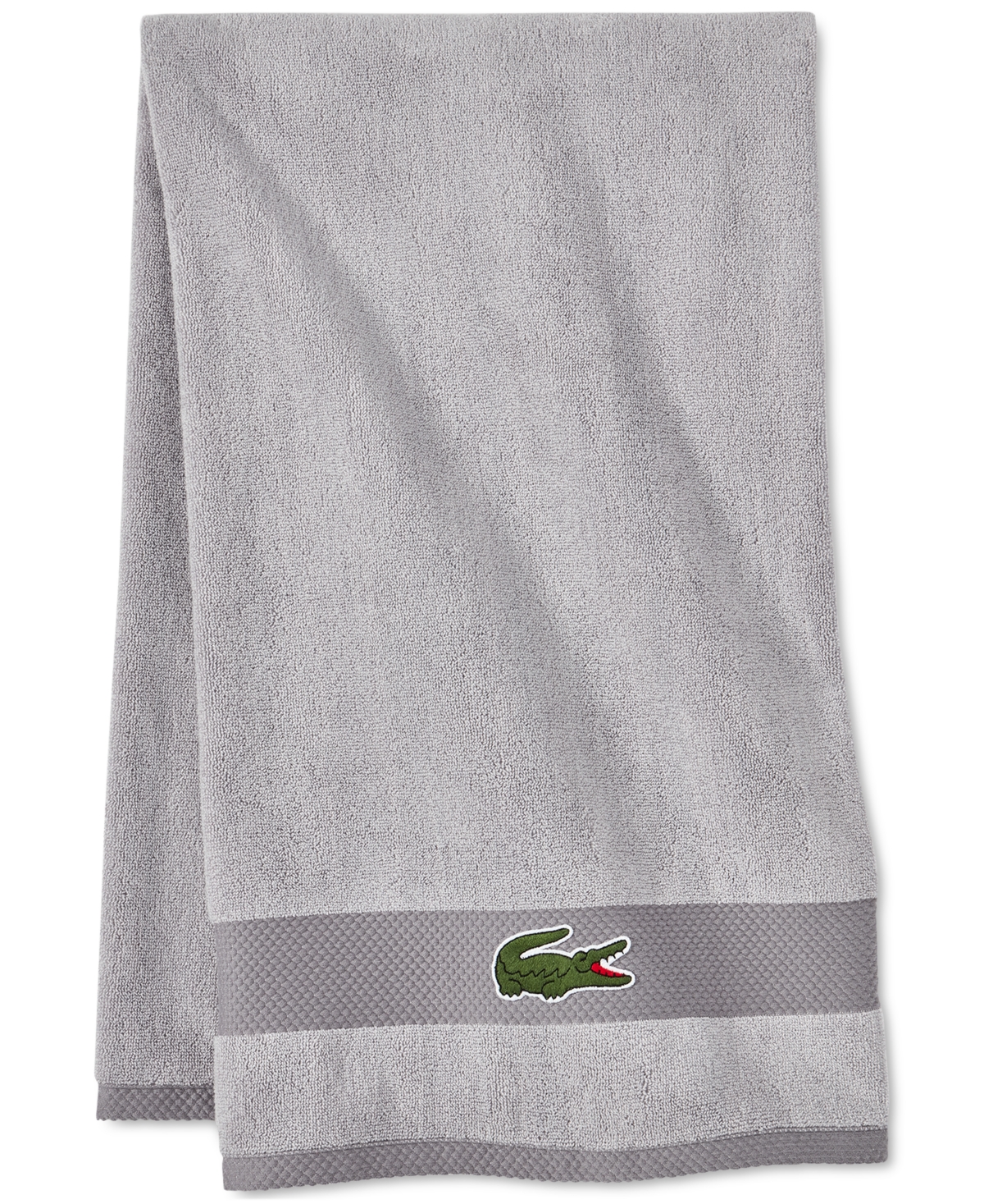 Lacoste Home Heritage Antimicrobial Supima Cotton Bath Towel, 30" X 52