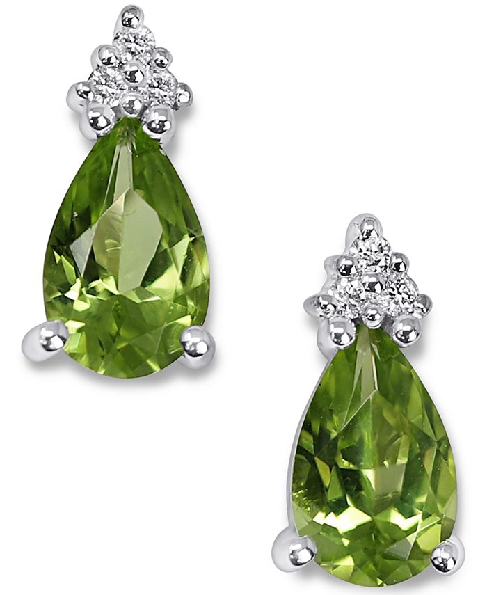Macys peridot clearance earrings