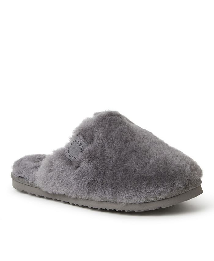 Dearfoams Women's Shelly Beach Shearling Scuff Slippers - Macy's