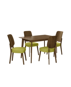 Weinraub 5-Piece Dining Table and Wood-Back Dining Chairs