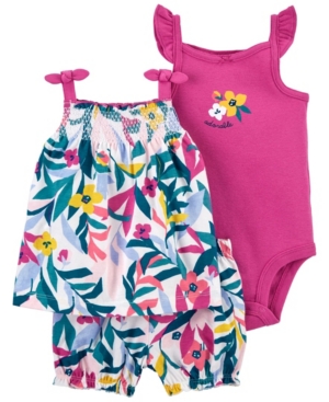 Baby Girls Floral Little Short 3 Piece Set
