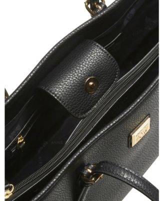 anne klein black tote bag