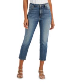 Cropped Straight-Leg Jeans