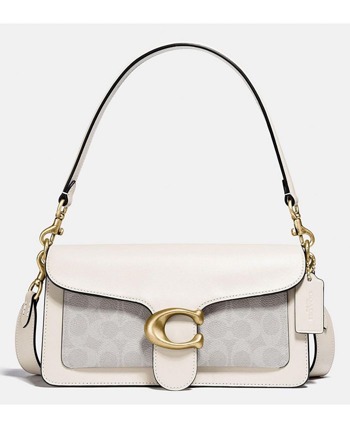 Coach Leather Signature Tabby Shoulder Bag
