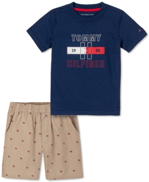 Tommy Hilfiger Baby Boys 2-Pc T-Shirt & Shorts Set