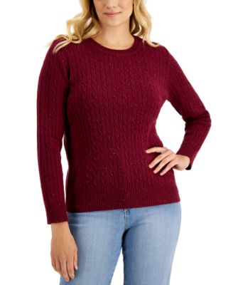 macys cable knit sweater