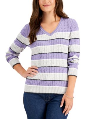 macy's v neck sweaters