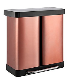 Edmund Kitchen Trash and Recycling Double-Bucket Trash Can