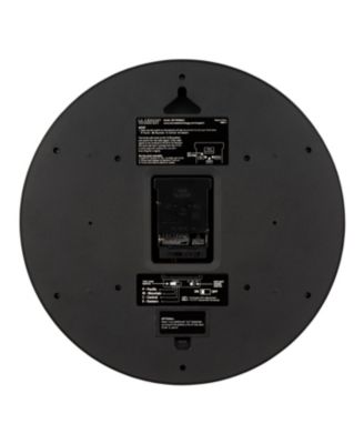 14" Black Atomic Analog Wall Clock