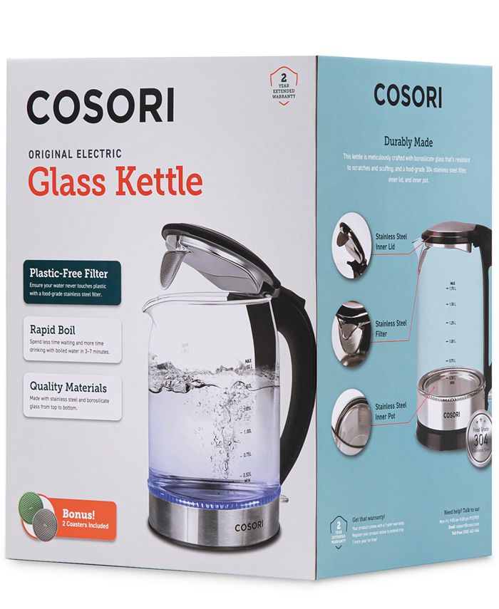 Cosori 1.8 Quarts Glass Electric Tea Kettle