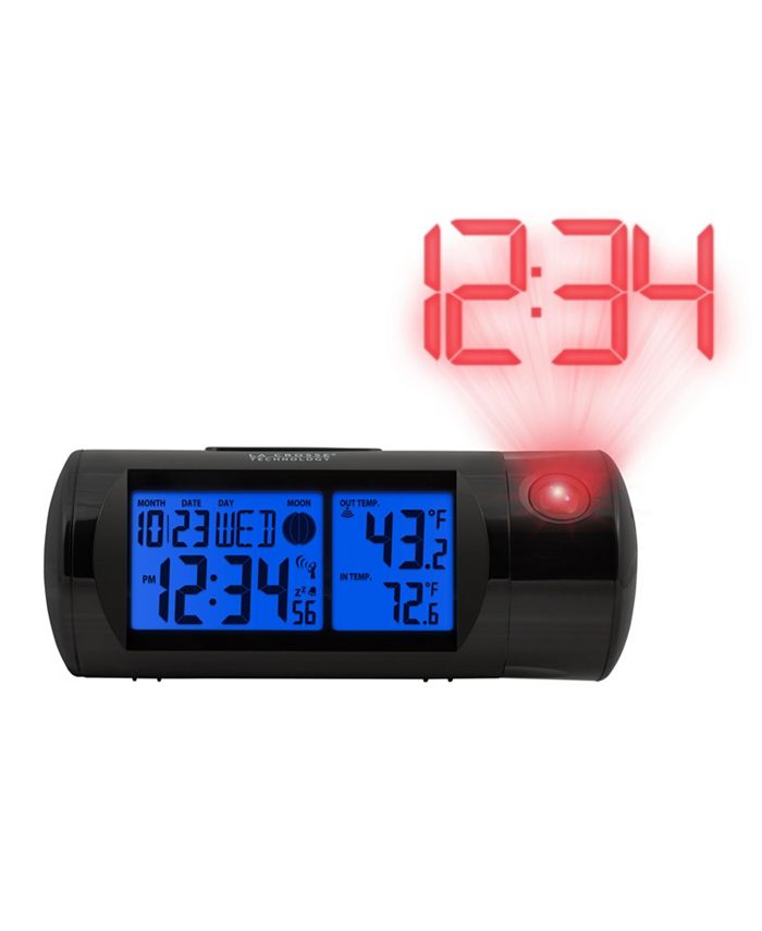 La Crosse Technology Atomic Projection Alarm clock with Indoor and