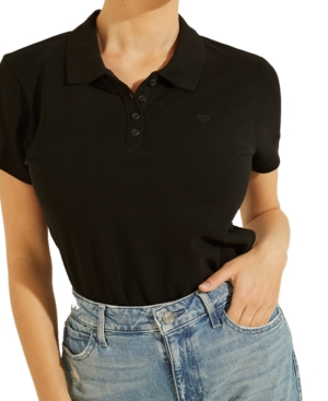 Guess Cotton Pique Polo Top