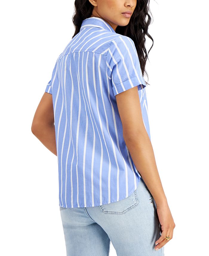 Tommy Hilfiger CoastlineStripe Camp Shirt Macy's