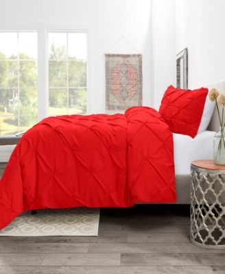 Pinch Pleat 3-Pc. Duvet Cover Set, Full