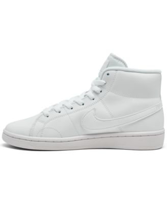 high top all white nikes