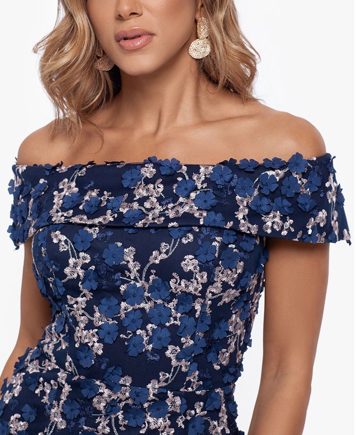3d floral gown xscape
