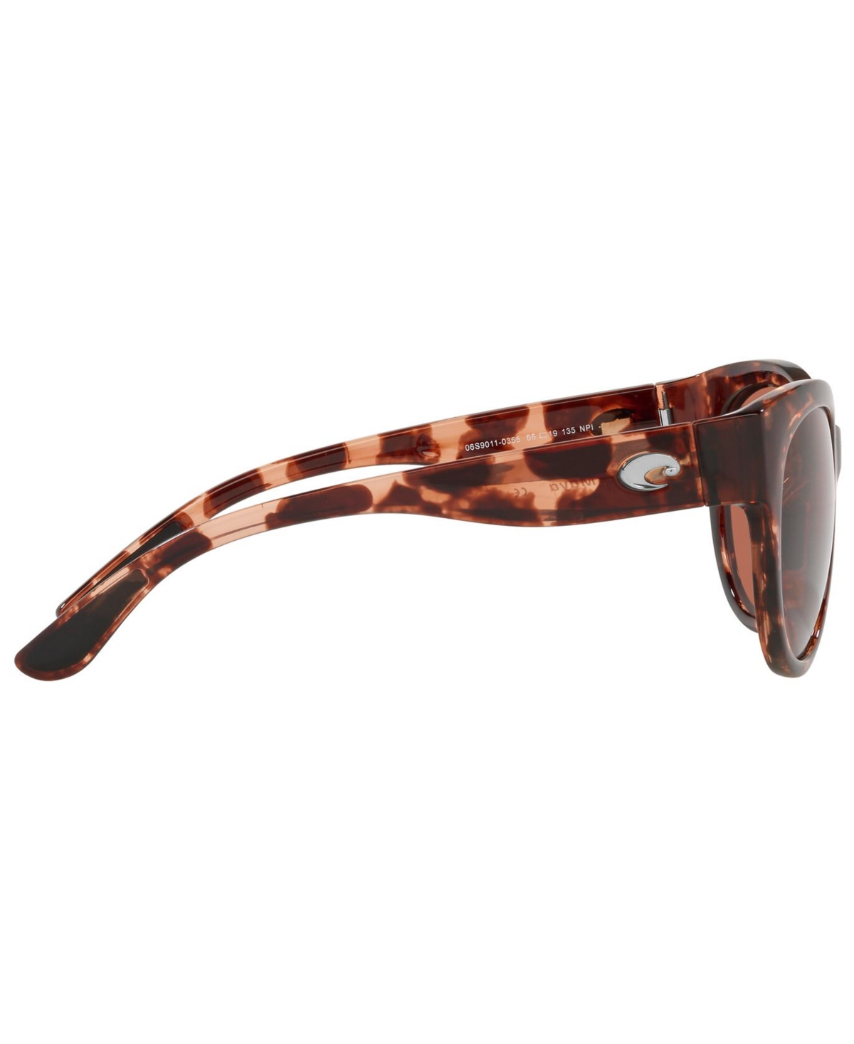 Shop Costa Del Mar Maya Polarized Sunglasses, 6s9011 55 In Shiny Coral Tortoise,copper P