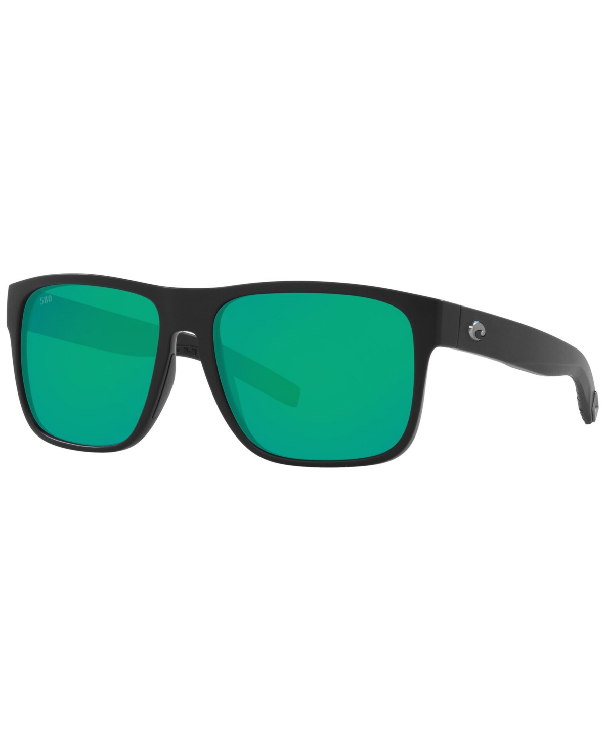 Costa Del Mar Spearo Xl Polarized Sunglasses, 6s9013 59 In Matte Black,green Mirror G