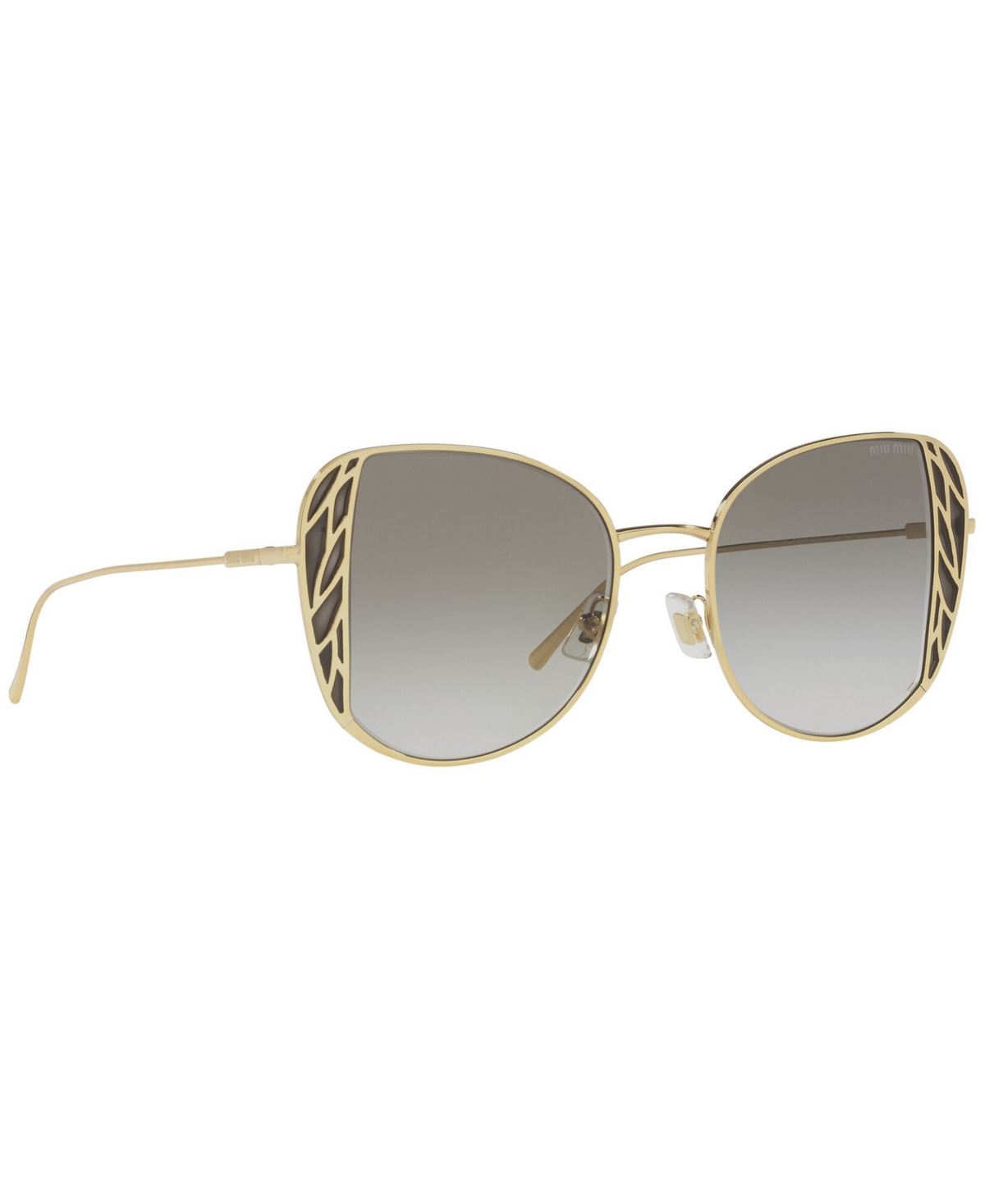Shop Miu Miu Women's Sunglasses, Mu 57xs In Gold,grey Gradient