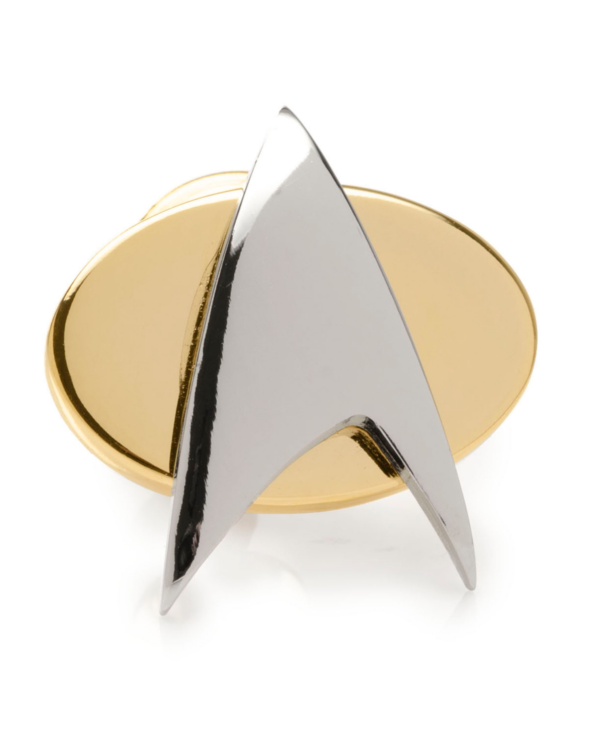 Men's Two-tone Delta Shield Lapel Pin - Gold-Tone