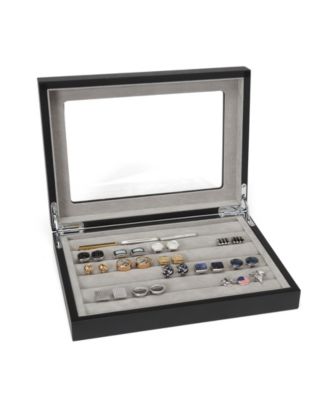 Men&#39;s Onyx Cufflinks Collector&#39;s Case