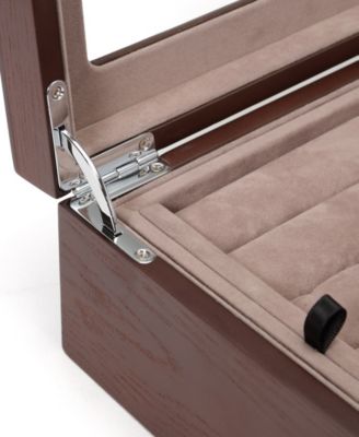 Men&#39;s Espresso Cufflinks Collector&#39;s Case