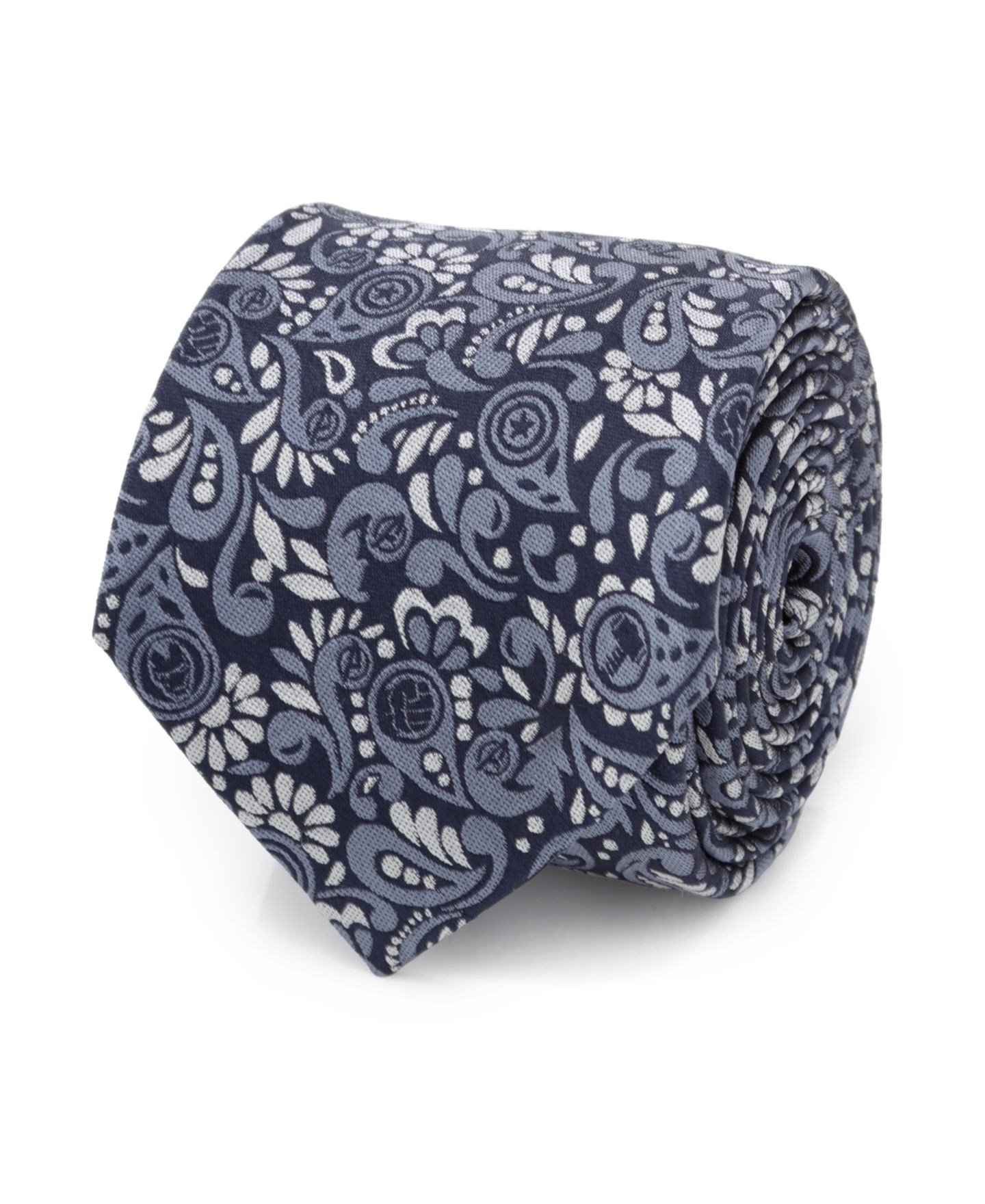 Мужские галстуки Marvel Avengers Paisley Icons Tie, цвет: Тёмно-синий — фото 1