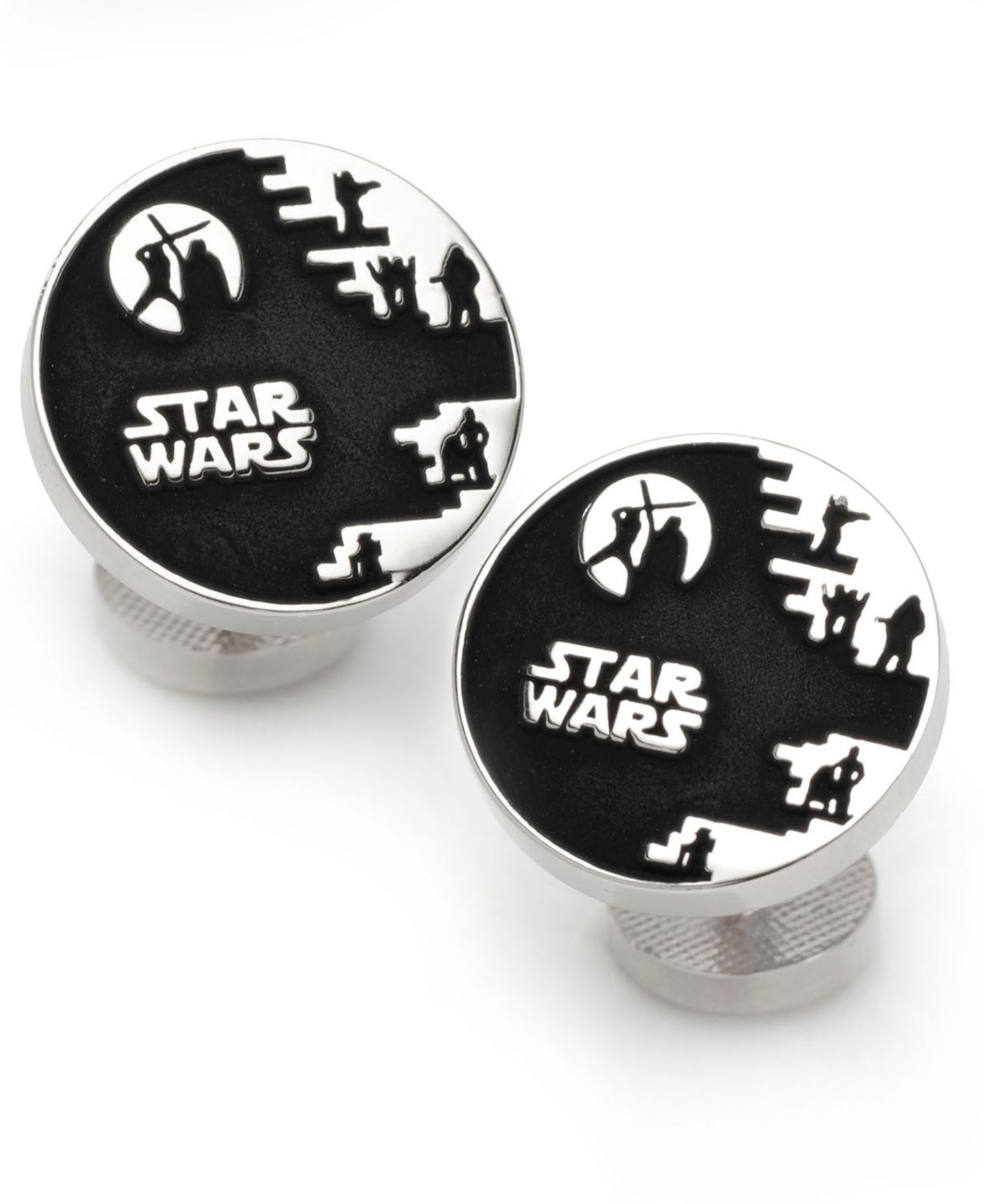 Мужские запонки Star Wars Death Star Icon Cufflinks — фото 2