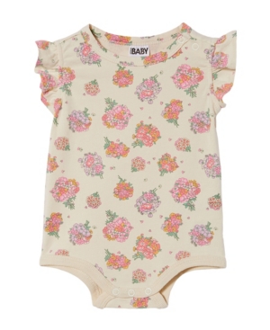 Baby Girls The Sleeveless Ruffle Bubbysuit