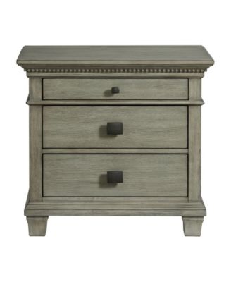Picket House Furnishings Clovis 3- Drawer Nightstand with USB