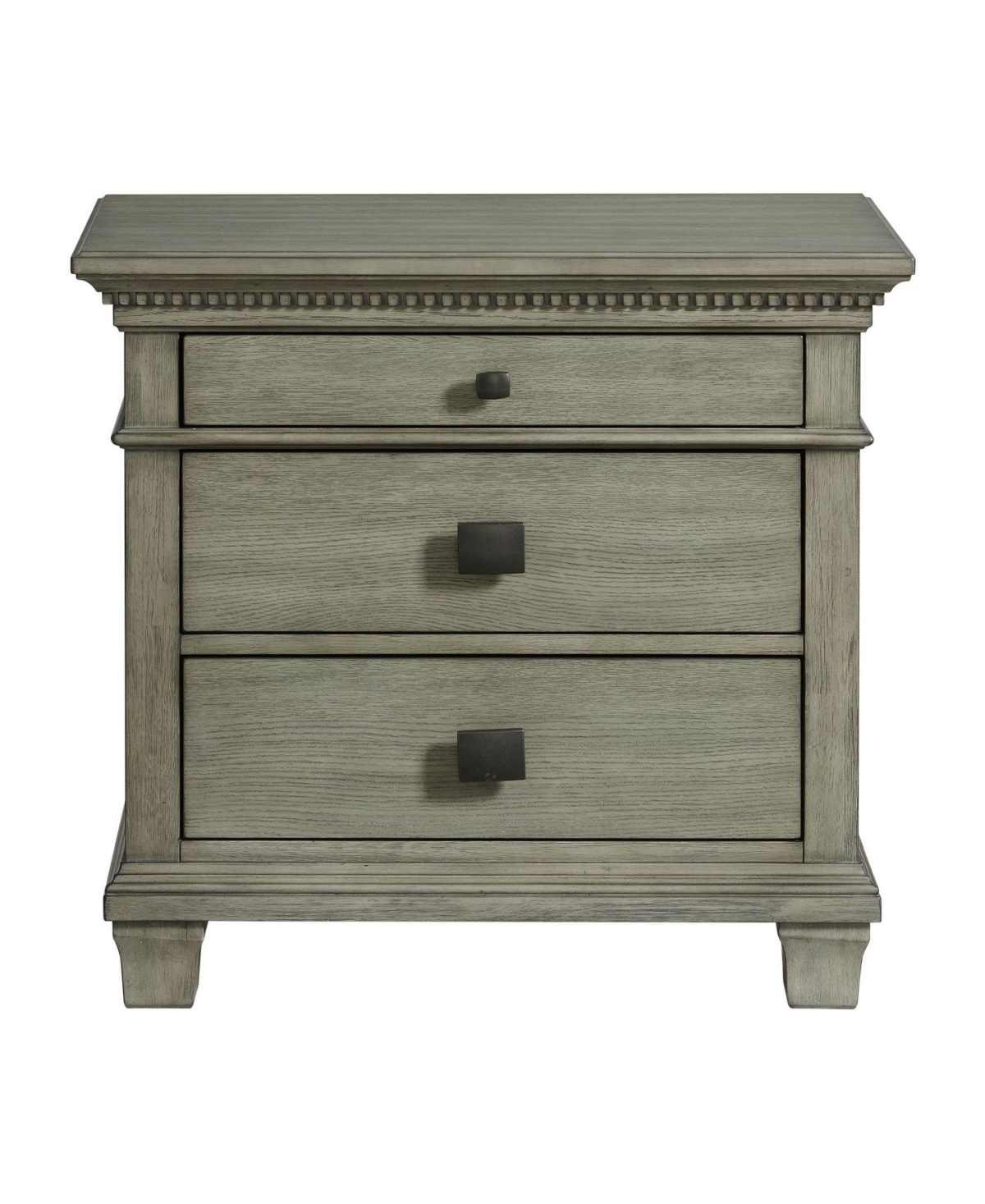 Picket House Furnishings Clovis 3- Drawer Nightstand with Usb