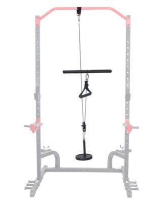 Lat Pull Down Attachment for Power Rack Cages, Up to 360LBs Support