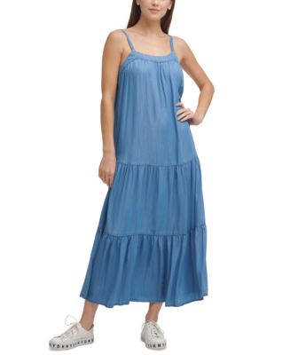 DKNY Jeans Tiered Maxi Dress - Macy's