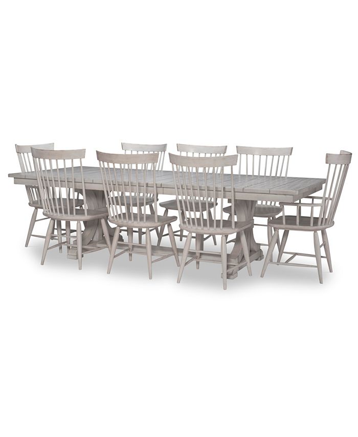 Furniture - Belhaven 9pc Dining Set(Table, 6 Side Chairs & 2 Arm Chairs)