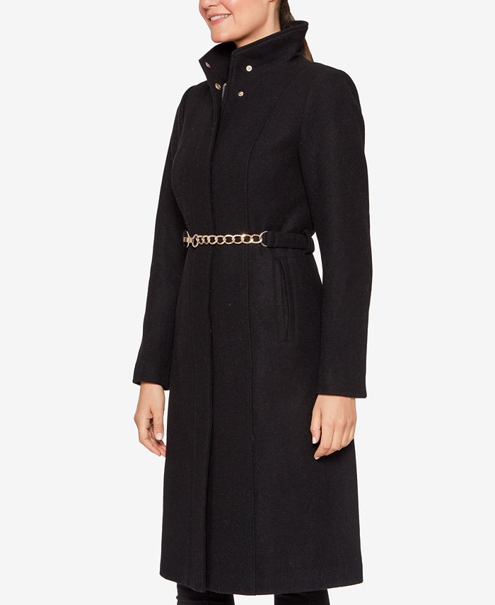 Vince Camuto Women's Chain Belted Maxi Coat & Reviews - Coats & Jackets ...