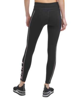 DKNY Sport Legging Taille Haute Femme XS Noir Cityscape - Running, Yoga, Neuf