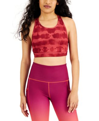 Id Ideology Plus Size Tie-Dyed Low-Impact Sports Bra, Created for Macy's