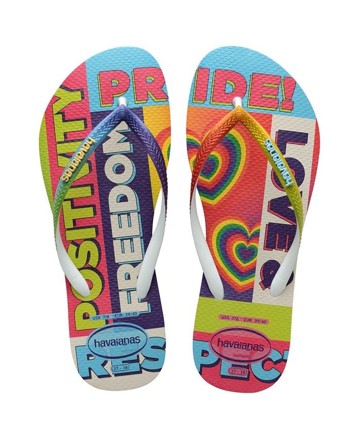 Havaianas Women's Slim Pride Rainbow Flip Flop Sandals - Macy's