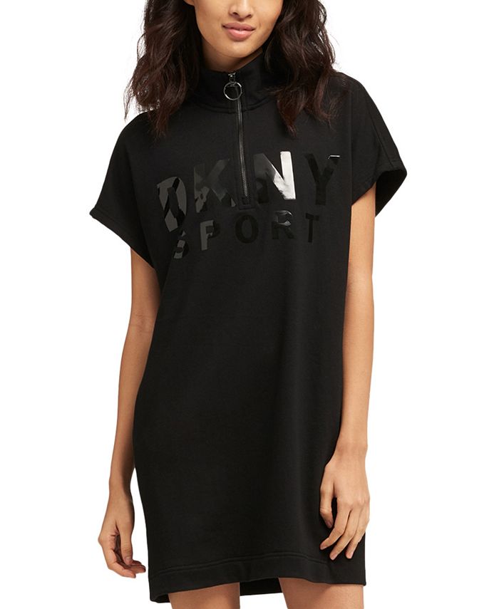 DKNY QuarterZip Logo Dress & Reviews Dresses Women Macy's