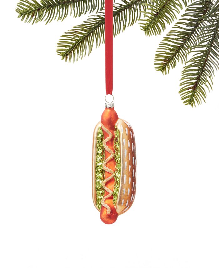Holiday Lane Foodie and Spirits Hotdog with Bun Ornament, Created for
