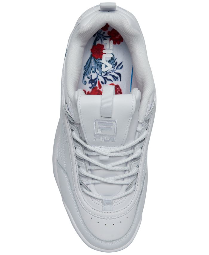 fila shoes with flowers